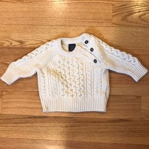 Baby Gap cream sweater 3-6 months